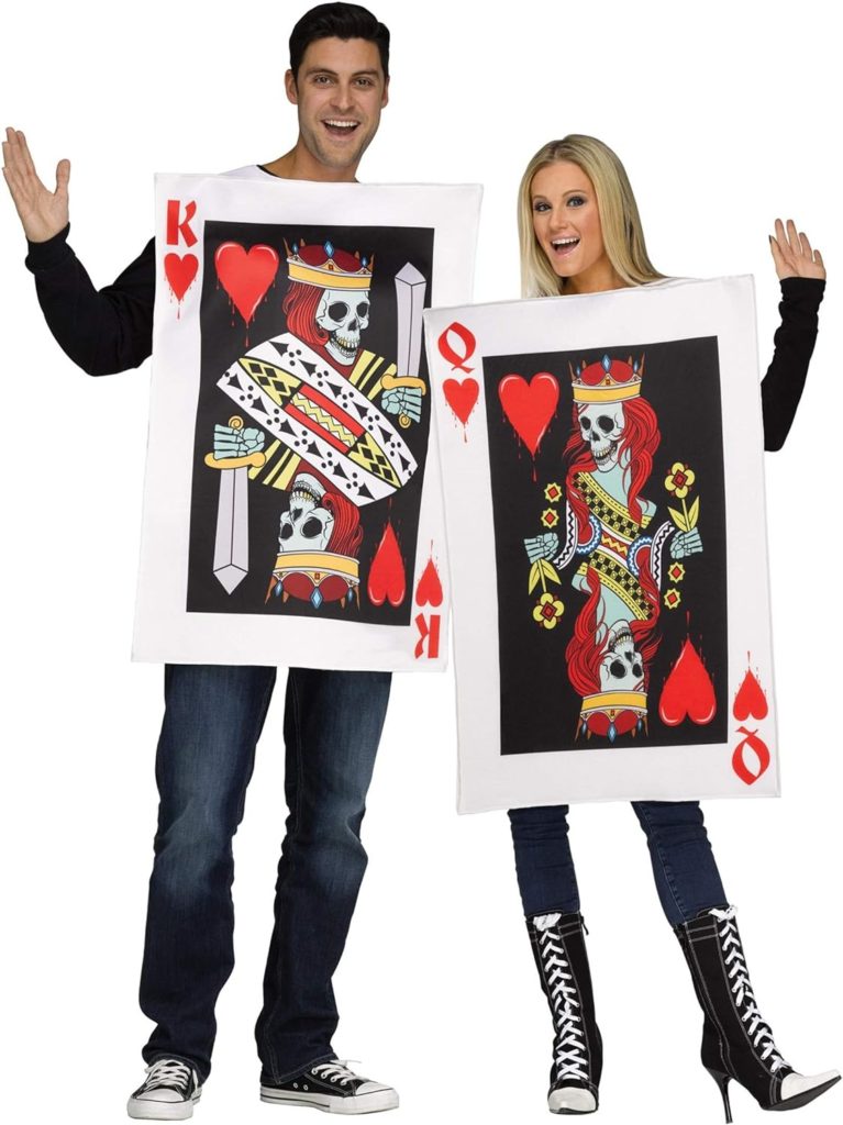 King  Queen of Hearts Costume for Adults