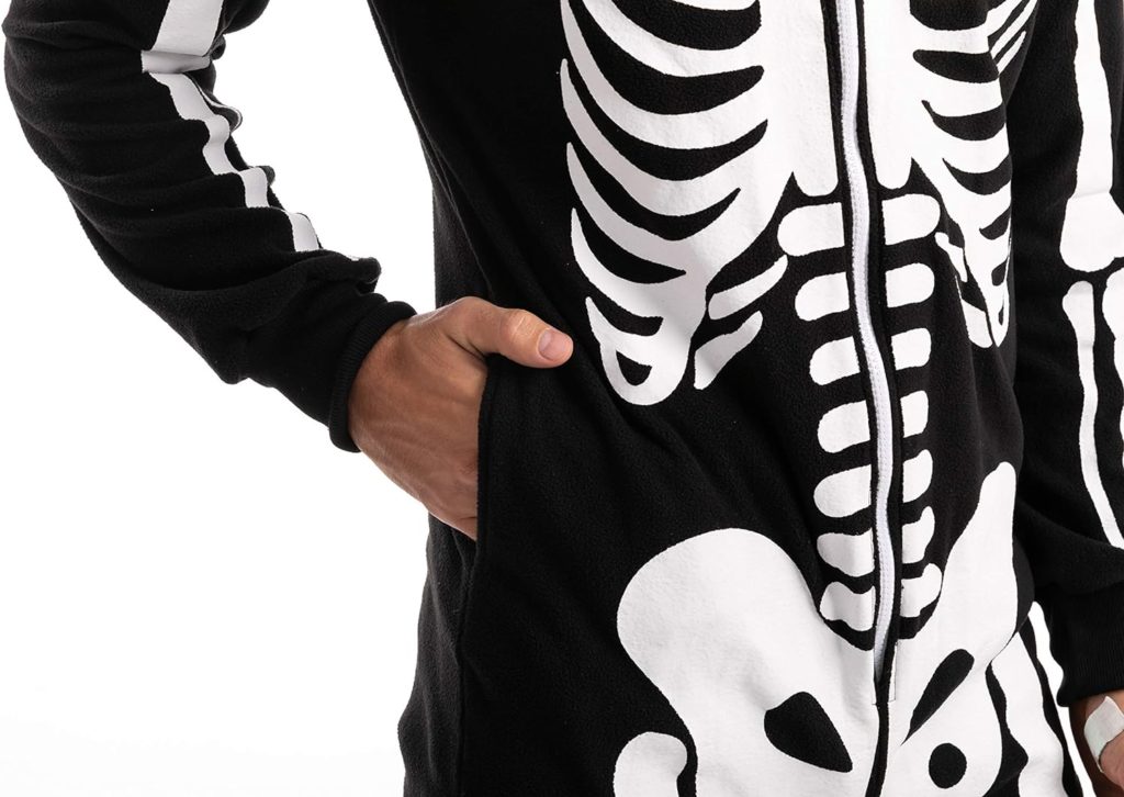 Spooktacular Creations Skeleton Jumpsuit Plush Adult Man Skeleton