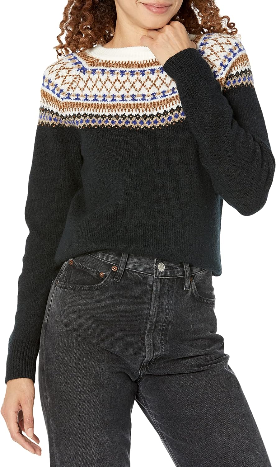 Amazon Essentials Womens Soft-Touch Crewneck Novelty Sweater