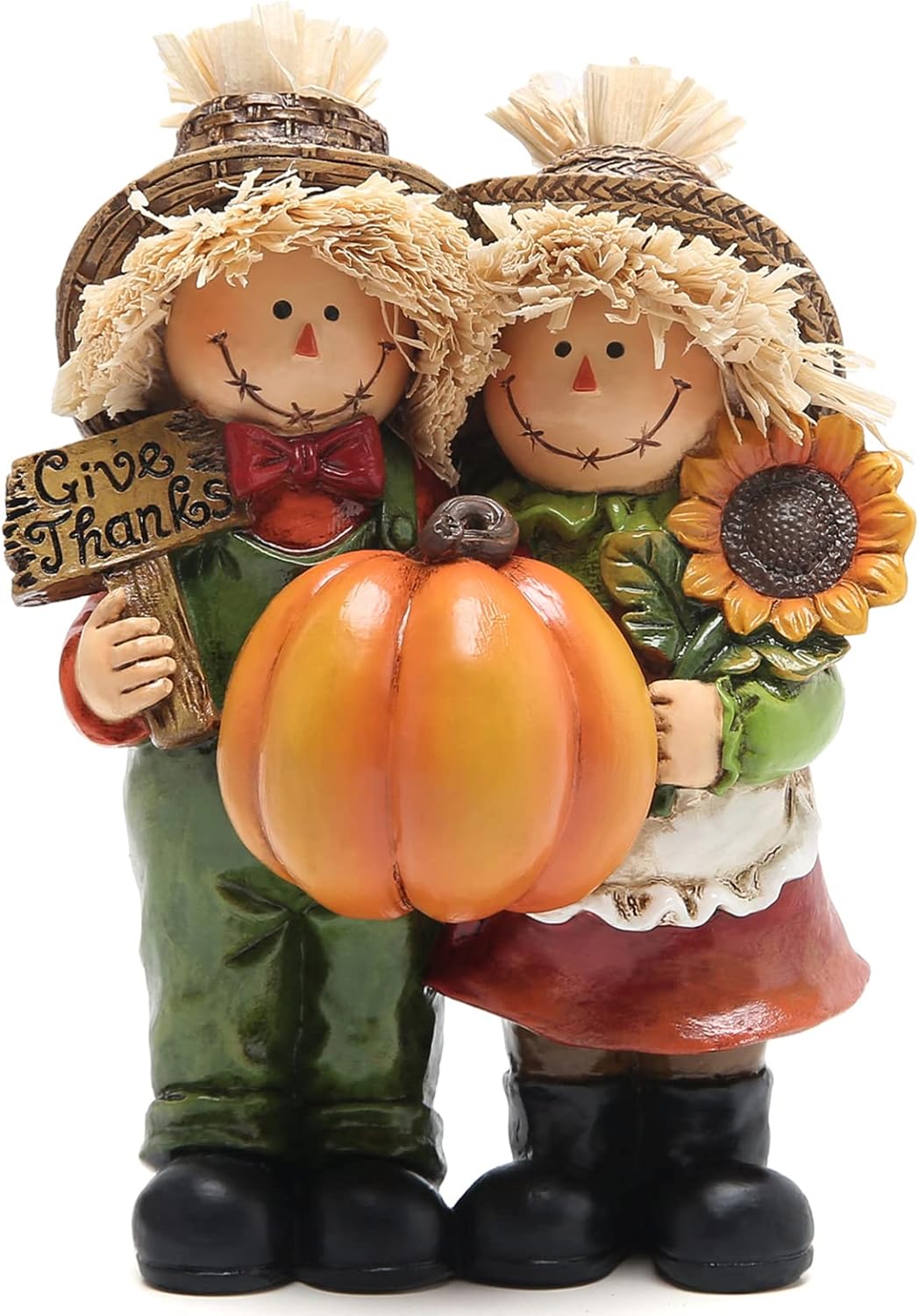 Hodao 5.25 Fall Thanksgiving Scarecrow Decorations Scarecrow Fall Harvest Scarecrow Tabletop Decor Figurines for Autumn Fall Thanksgiving Party Home Scarecrow Decor - Thanksgiving Autumn Gifts