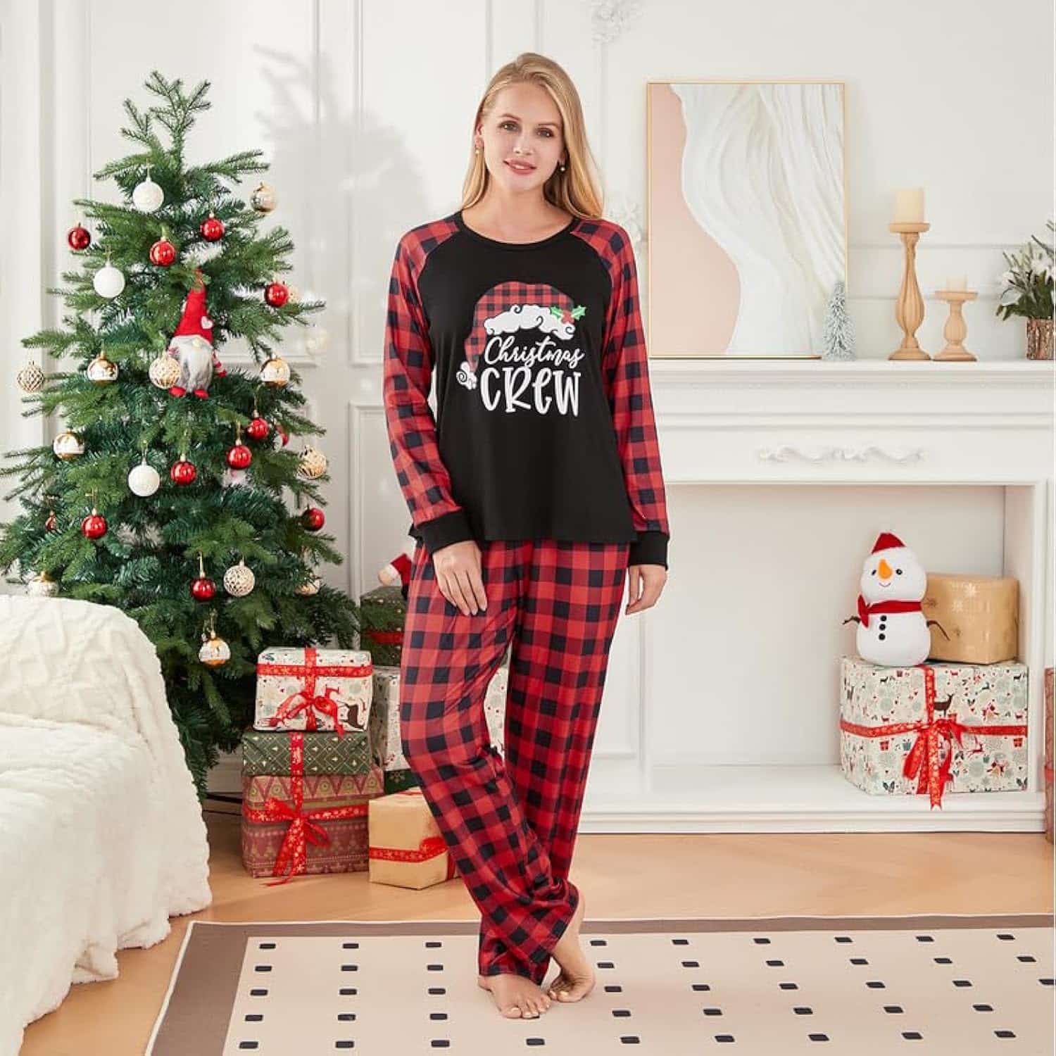 Baby Sweetie Christmas Family Pajamas Matching Christmas Pjs Sleepwear Sets for Family Holiday Party