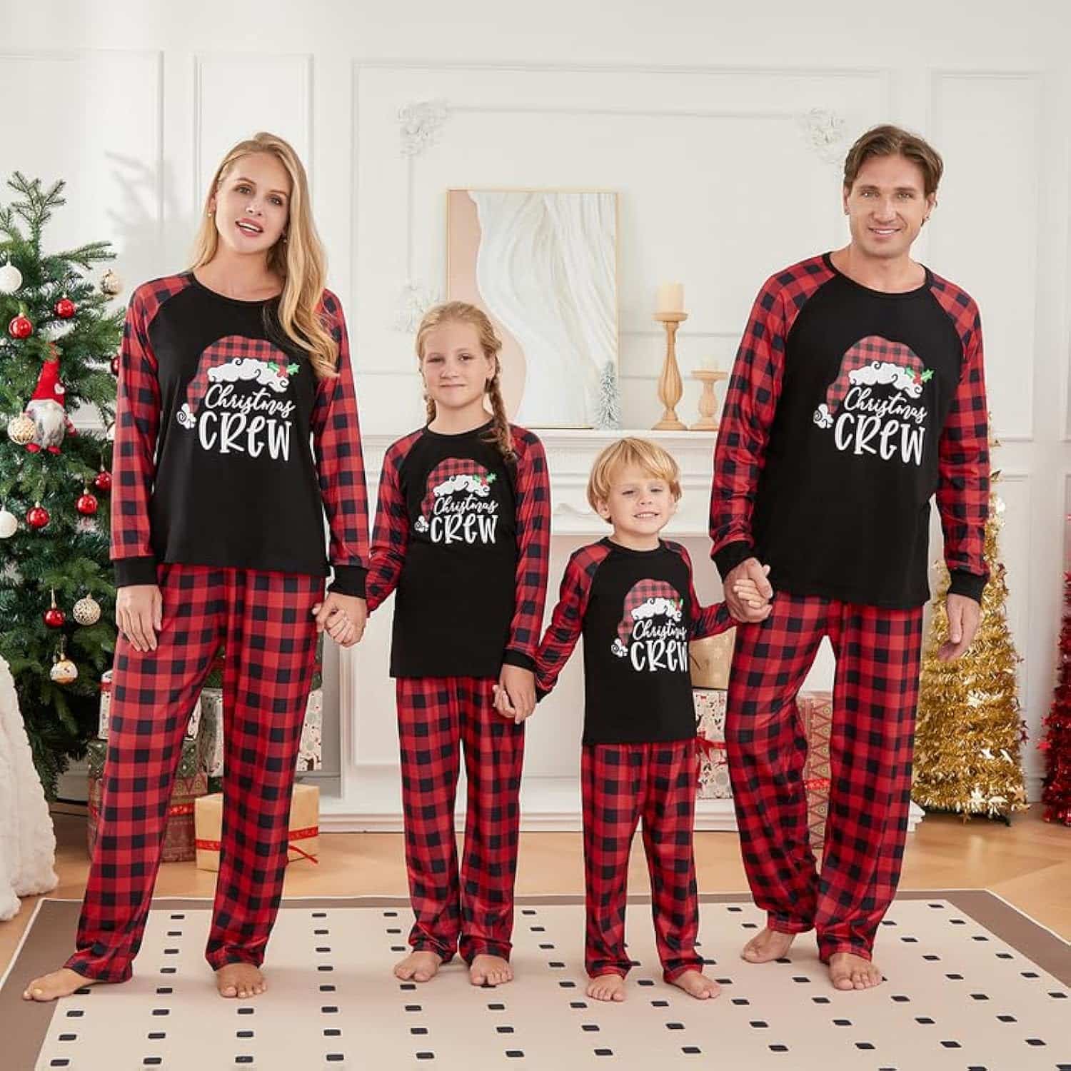 Baby Sweetie Christmas Family Pajamas Matching Christmas Pjs Sleepwear Sets for Family Holiday Party