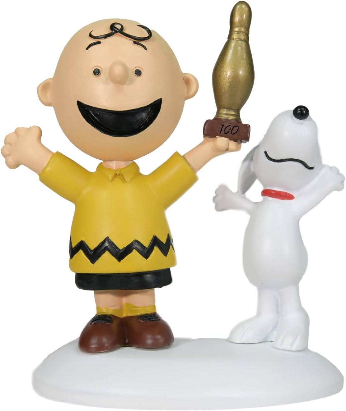 Department 56 Peanuts Village Accessories Charlie Brown Breaks 100 Figurine, 2.18 Inch, Multicolor