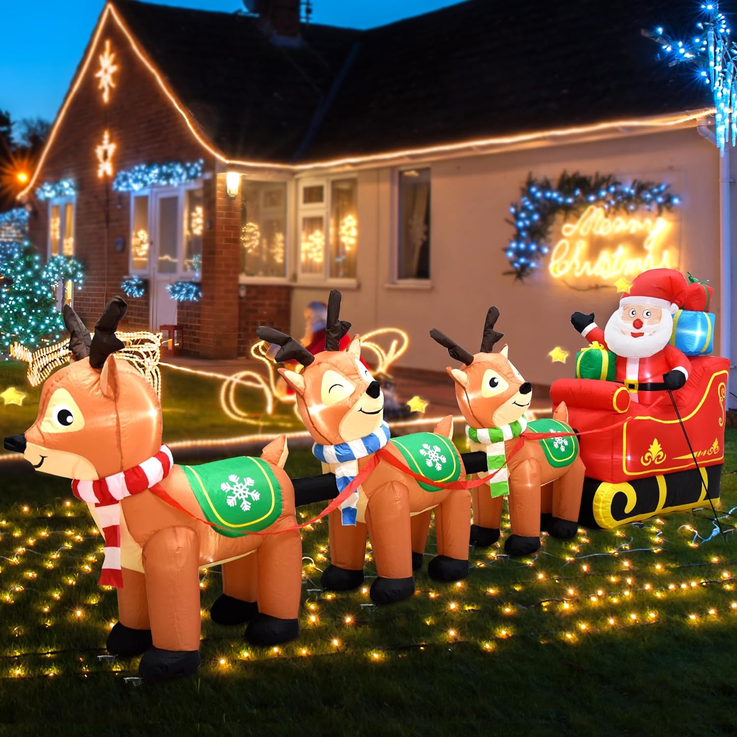 EAONE 12 Ft Christmas Inflatables Outdoor Decorations Review - Discover ...