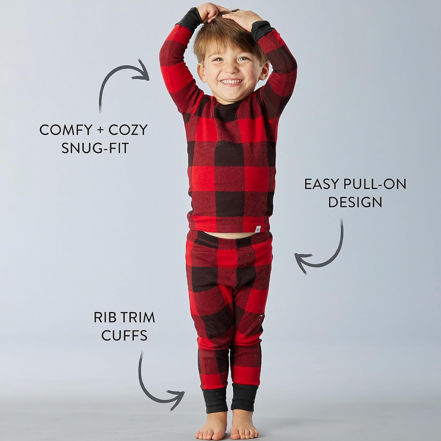 HonestBaby Organic Cotton Holiday Family Jammies Pajamas