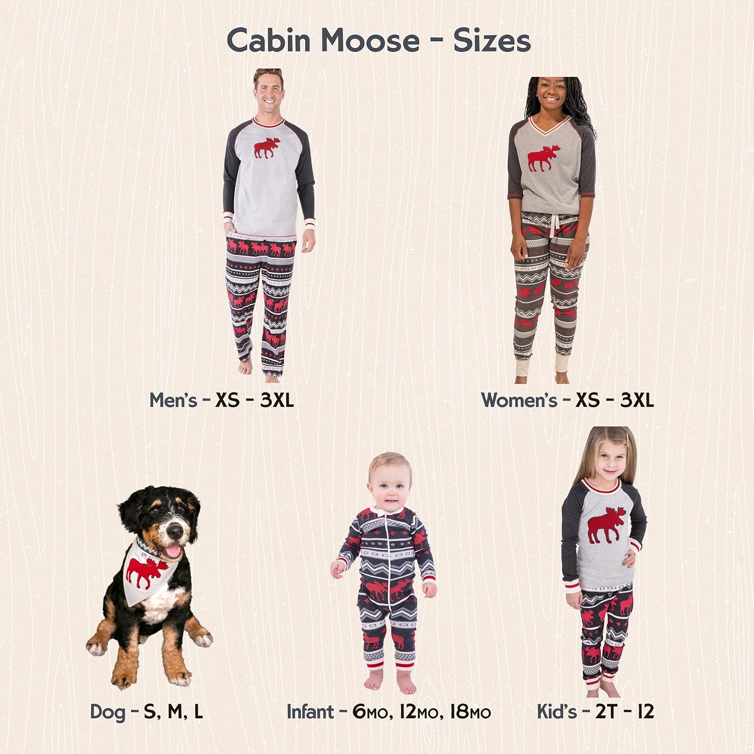 Lazy One Matching Christmas Pajamas for Family, Cute Matching Christmas PJs for Family, Adults, Teens, Kids, Babies  Dog PJs