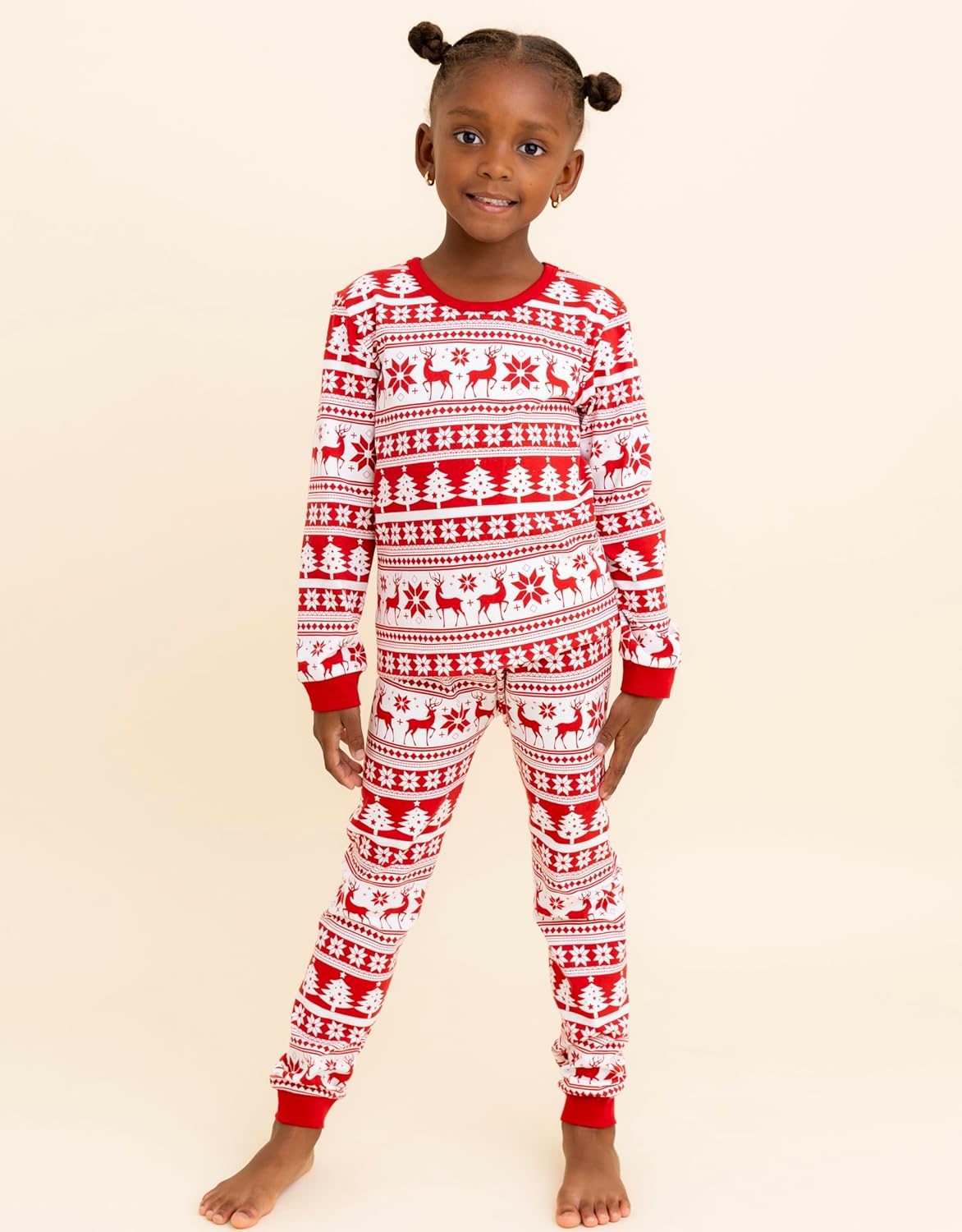 Owlivia Christmas Pajamas For Family, Organic Cotton Holiday Pajamas Matching Sets