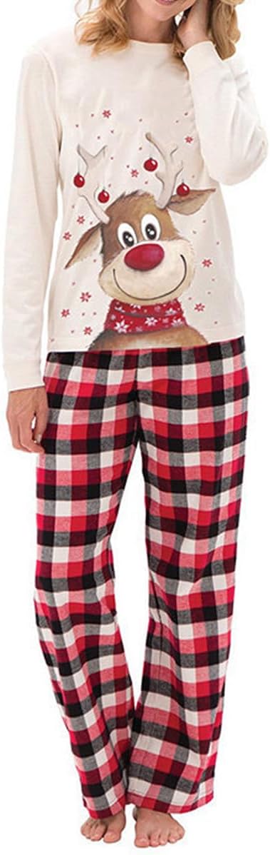 VSLLWQ Family Christmas Pjs Matching Sets 2023 Christmas Pajamas for Family Christmas Elf Pjs Holiday Xmas Jammies Set