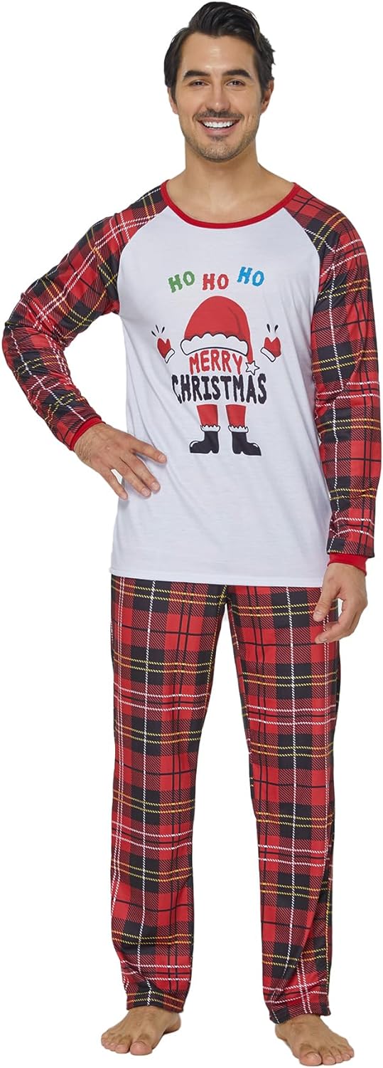 YIJIU Christmas Pajamas Cute Deer Print Long Sleeve Totem PJS Set