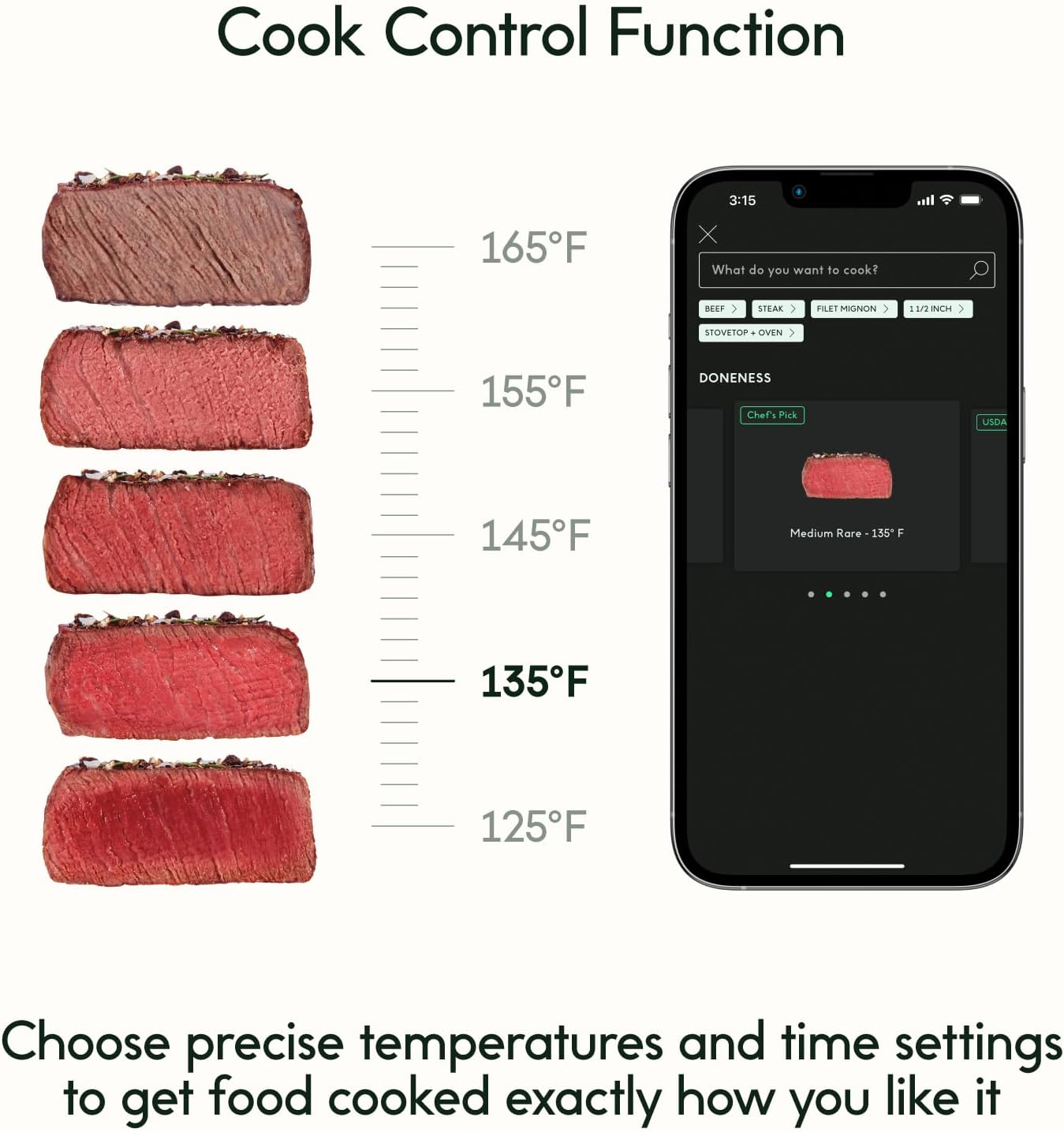 CHEF iQ Smart Wireless Meat Thermometer with 2 Ultra-Thin Probes, Unlimited Range Bluetooth Meat Thermometer, Digital Food Thermometer for Remote Monitoring of BBQ Grill, Oven