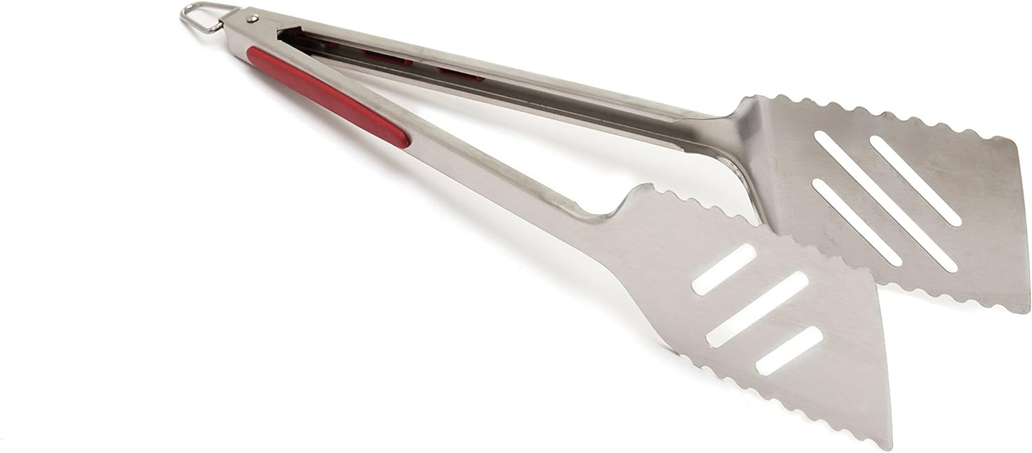 GrillPro 40240 16-Inch Stainless Steel Tong/Turner Combination, Silver