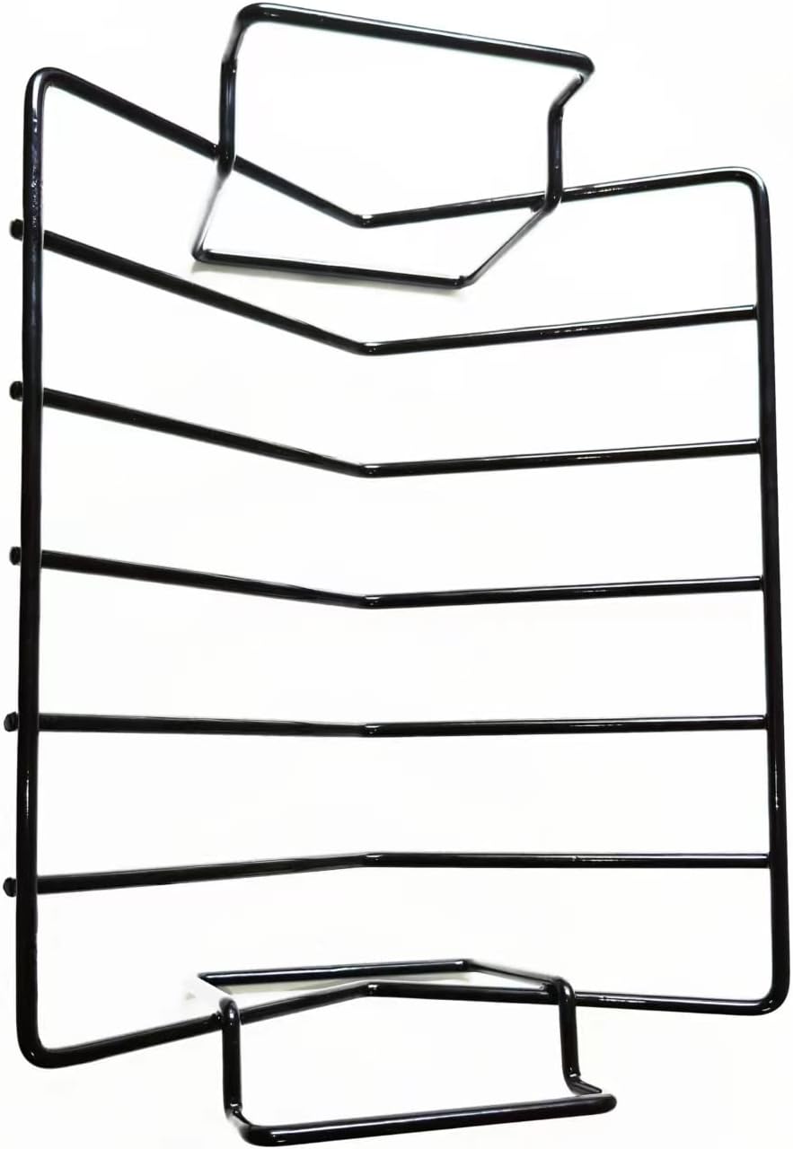 VBOYL Barbeque rib rack for charcoal smoking and grilling, metal steel