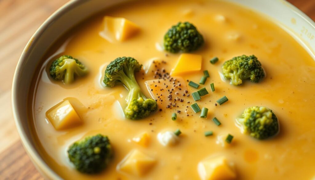 Broccoli cheese soup