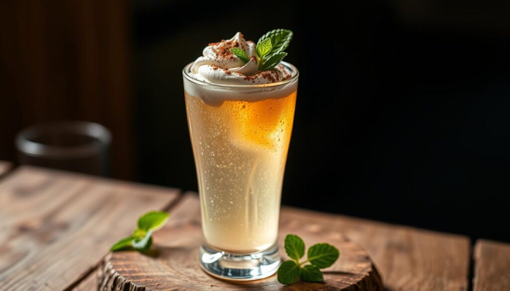 Irish cream soda mocktail