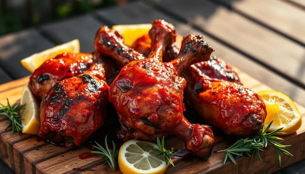 BBQ chicken drumsticks