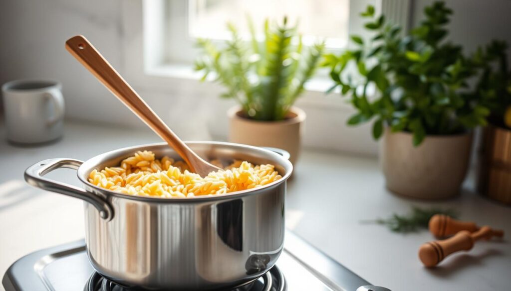 Cooking orzo