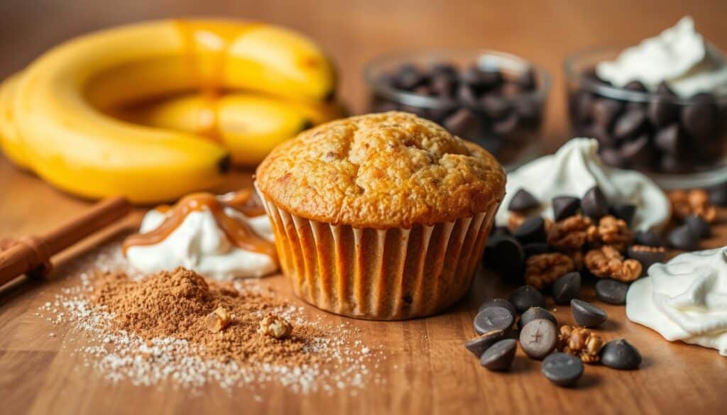 customizing banana muffins