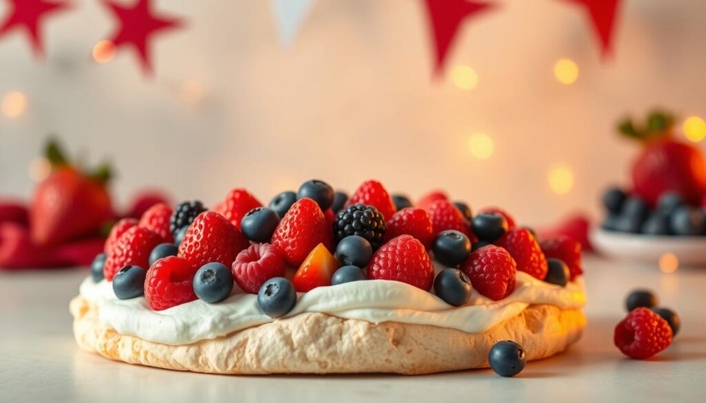 4th July dessert with berries