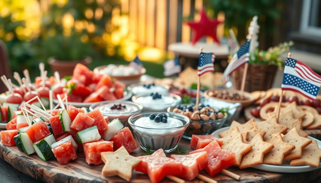 4th of July party food presentation