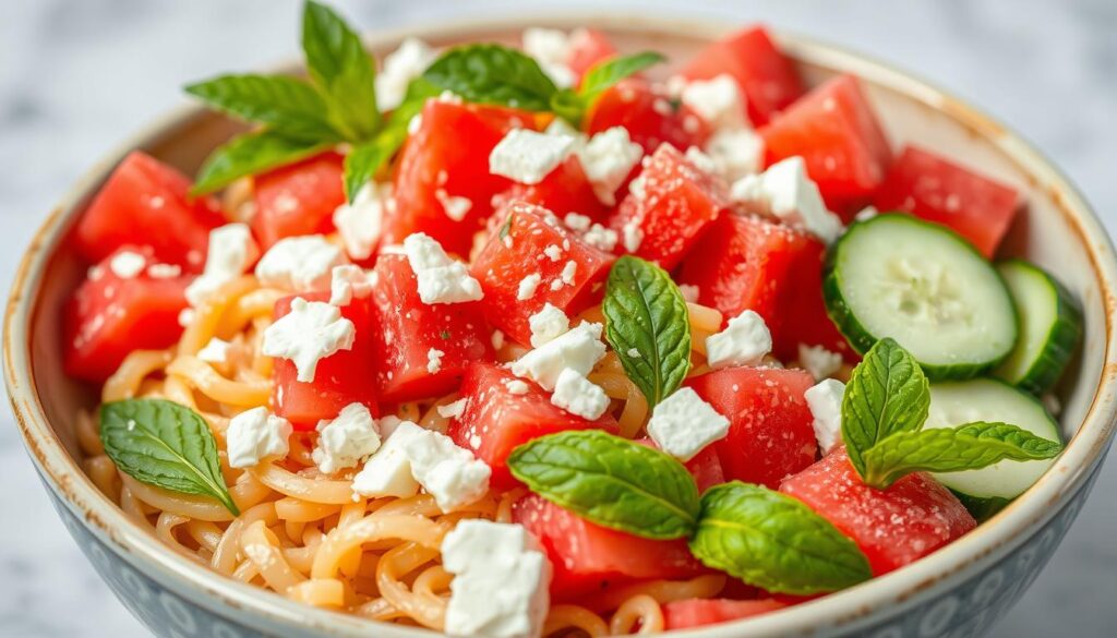 watermelon feta orzo salad recipe